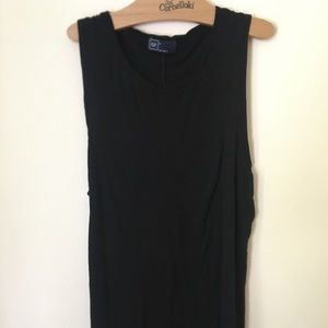 gap long black tank top